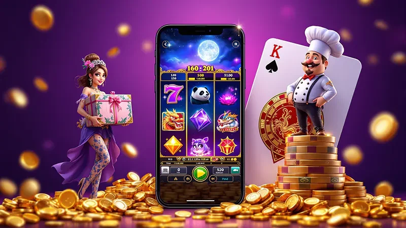หน้าจอเกมสล็อตบนอุปกรณ์มือถือ